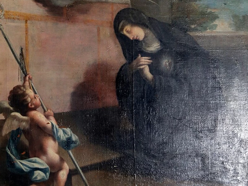 1660-Felice Cignani - Santa Gertrude - Abbazia di San Mercuriale